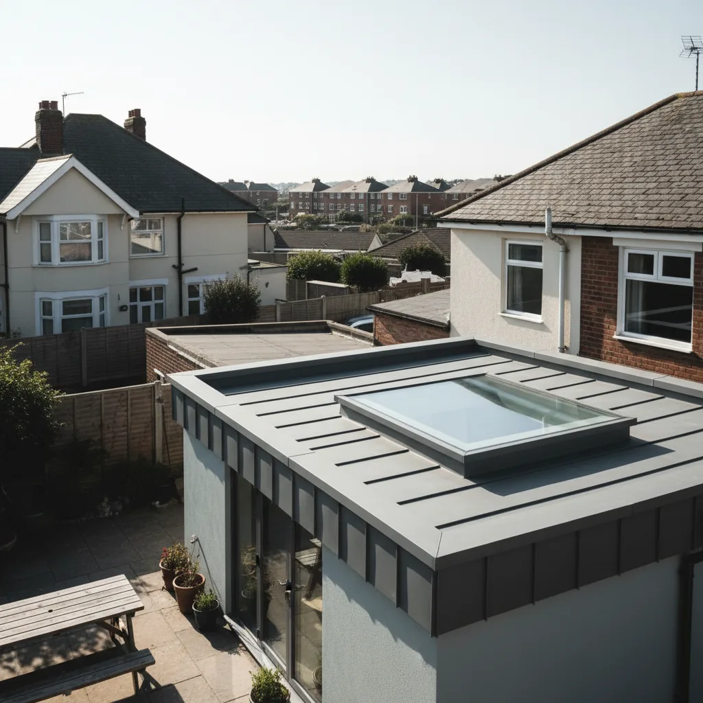 How many rooflights a flat roof extension needs